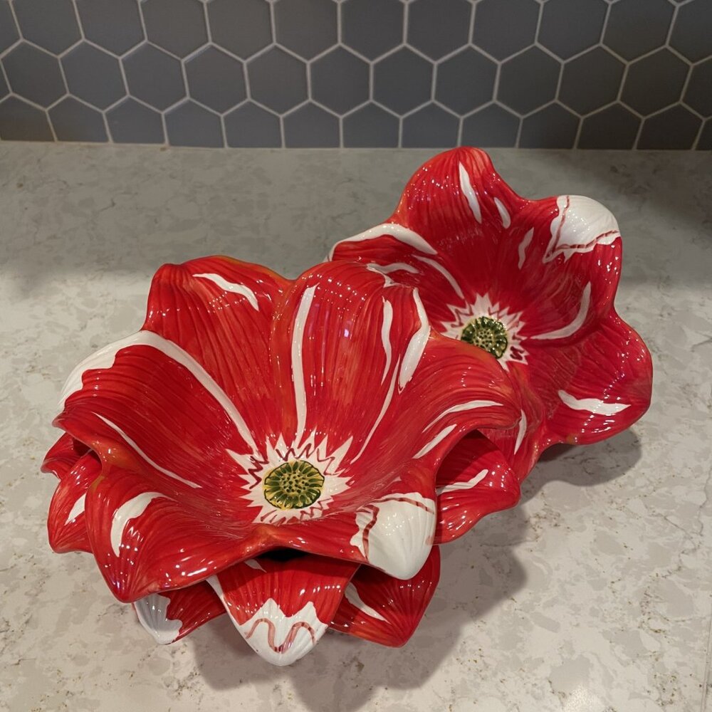 NWT Set of Four Nanette Vasher Tahiti Bowls